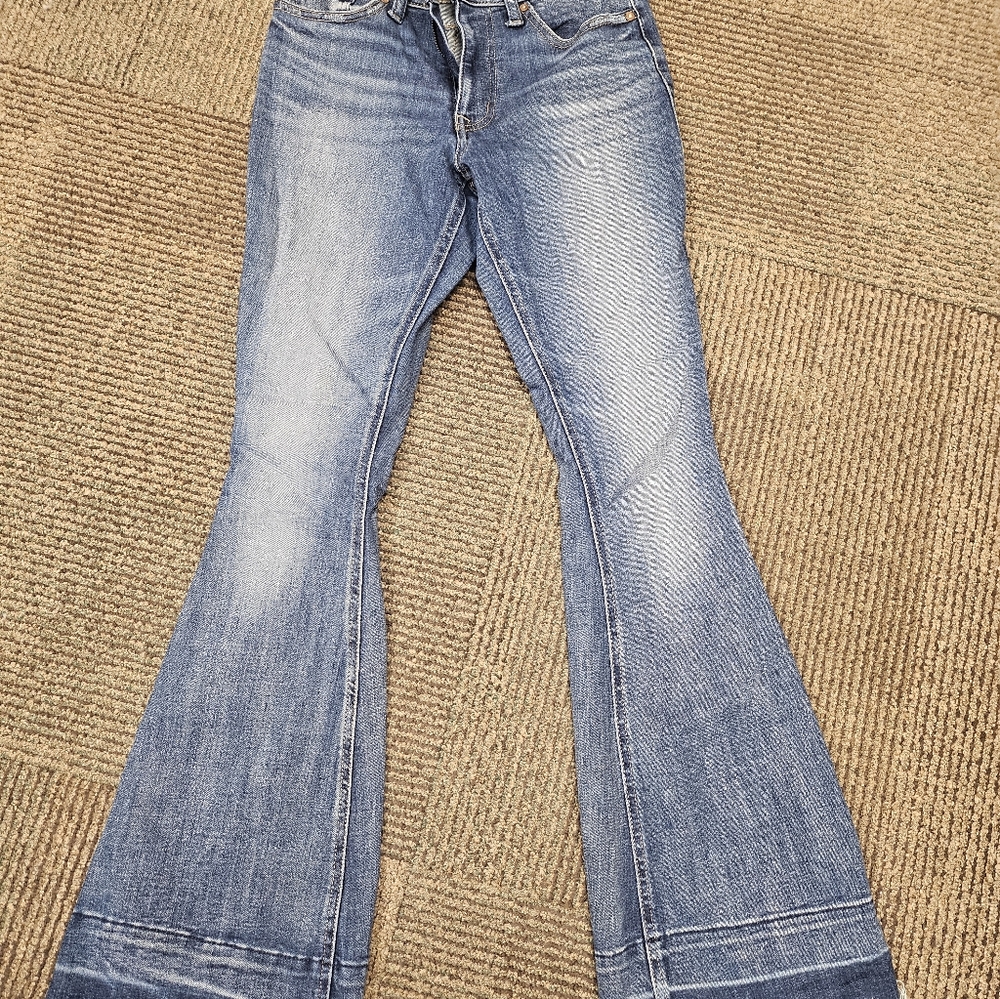 Stylish Blue Flare Jeans for Women